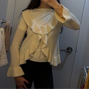 Vintage Cardigan - ruffle